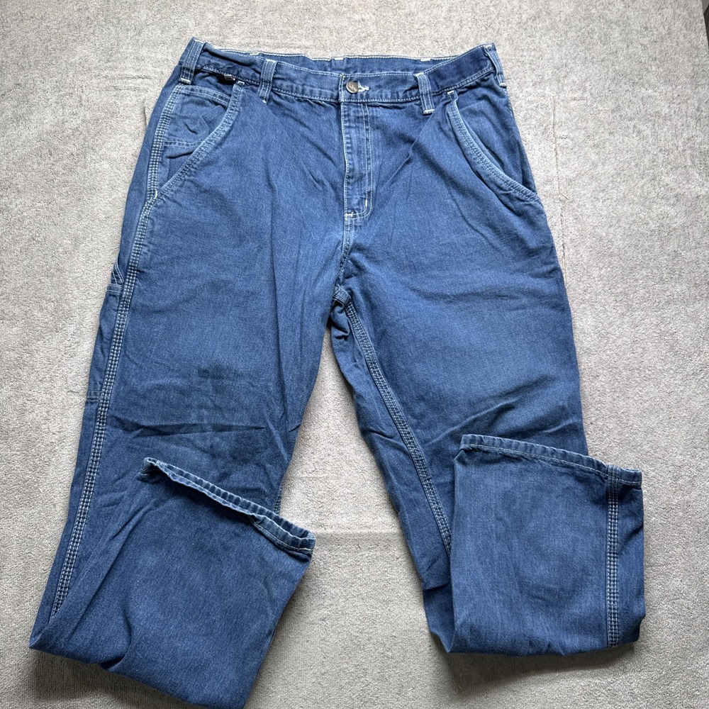 Carhartt Men's FR Flame Resistant‎ Work Jeans CAT 2 Utility Blue 33x30 Durable